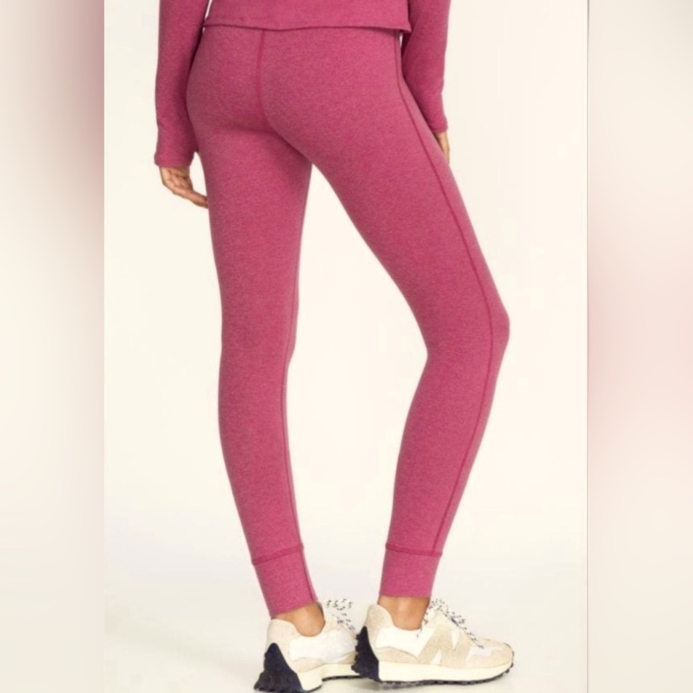 Johnny Was Calme Space Dye High Waist Soft Jogger Leggings Berry New w/o tags
